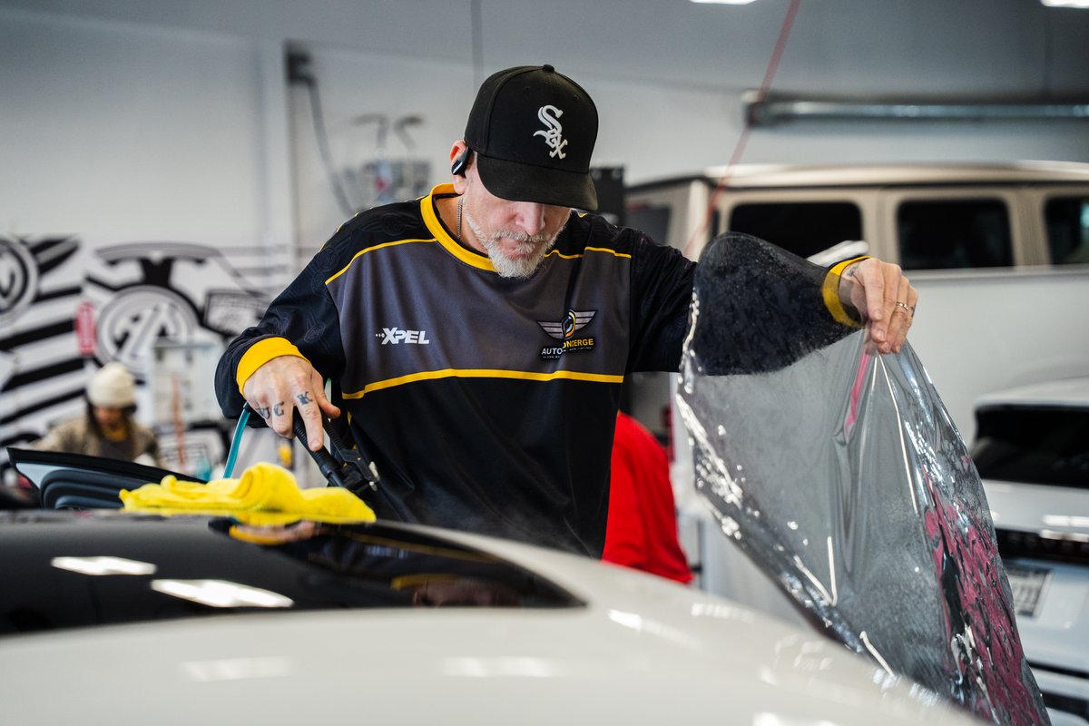 BMW 3 Series XPEL tint closeup