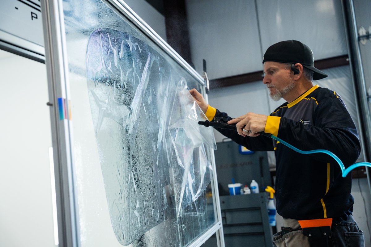 XPEL window tint installation process